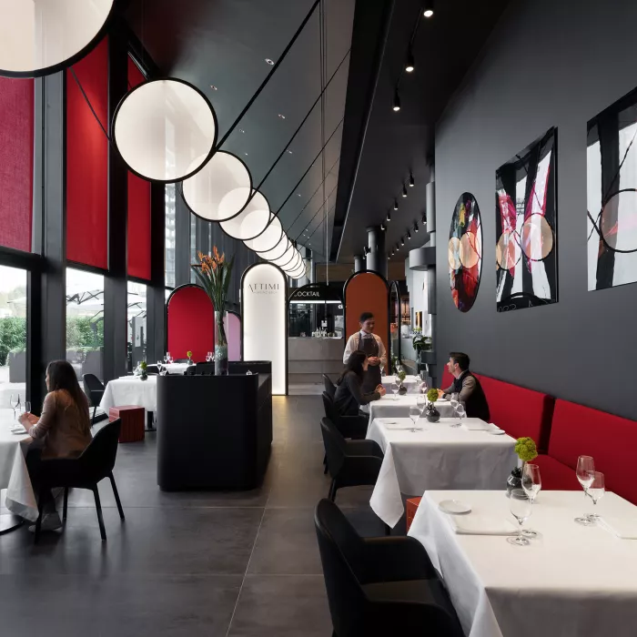 Fabio Novembre elige HIMACS para Attimi, el nuevo restaurante de Heinz Beck en Milán